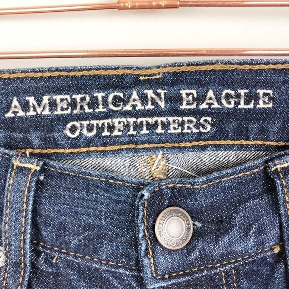 AMERICAN EAGLE | Vintage Hi-Rise Dark Wash Denim Jeans Women’s Size 2 - Picture 5 of 9